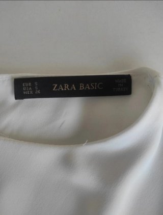 Bonita Blusa Zara  Sin Mangas T/ S,M