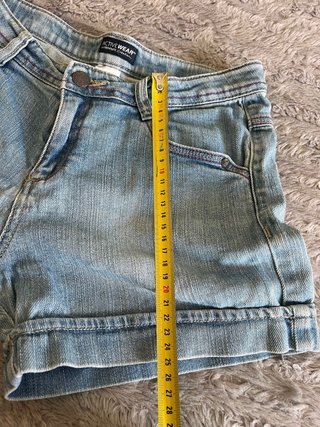 Short vaquero pantalón corto bordado flores Y2K