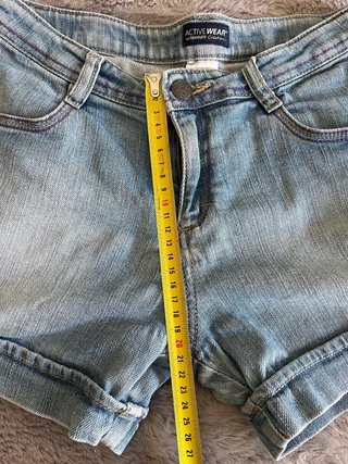 Short vaquero pantalón corto bordado flores Y2K