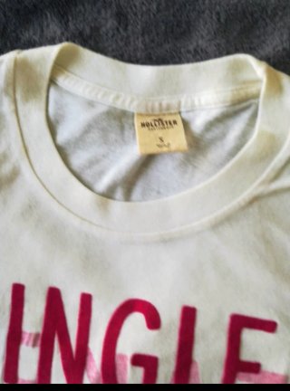 Camiseta Hollister Blanca SINGLE