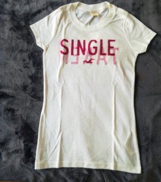 Camiseta Hollister Blanca SINGLE