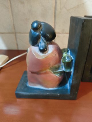 Sujetalibros de Cerámica Figuras Orientales