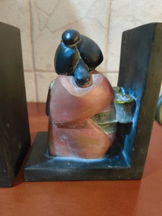 Sujetalibros de Cerámica Figuras Orientales