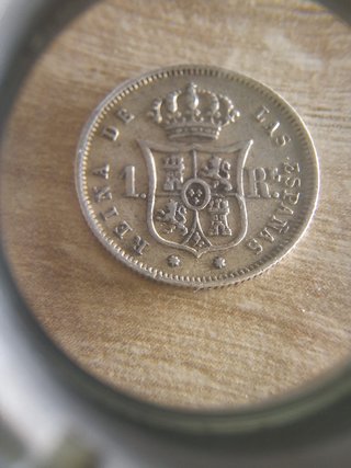 1 Real Isabel II 1863 Moneda Antigua