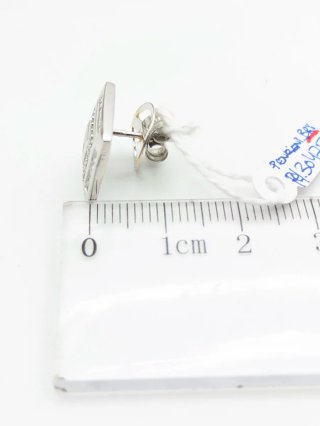 Pendientes Oro 18k Diamantes Cuadrados