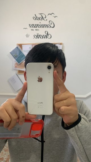 iPhone XR Blanco - Parte trasera rota