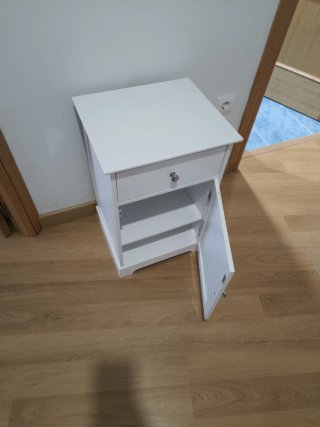 Mesilla Blanca Madera Estilo Ikea