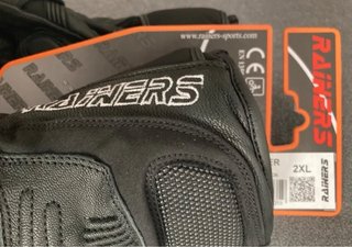 Guantes Rainers de piel 2XL para moto