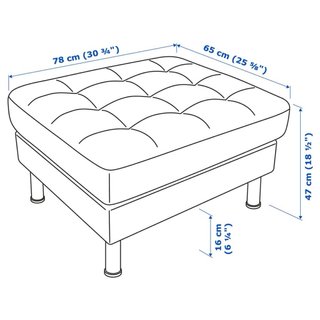 Reposapiés de cuero marrón