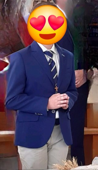 Traje comunión Azul y Beige