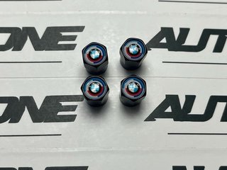 Tapones BMW 50 Aniversario negros válvula de rueda