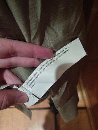 Camisa Lyocell Beige Manga Murciélago