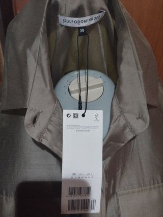 Camisa Lyocell Beige Manga Murciélago