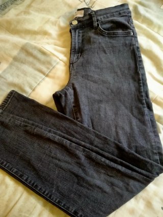 Vaqueros Mango grises mujer