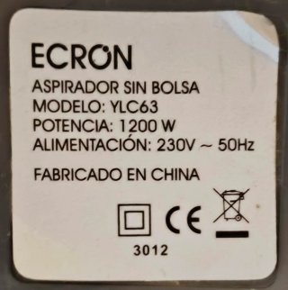 Aspirador sin bolsa.