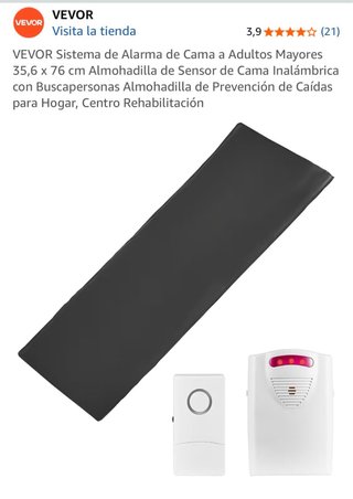 Alarma de cama para personas mayores