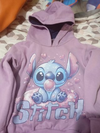 Sudadera Morada Niña Stitch