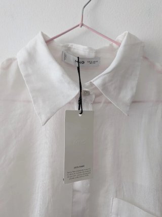 Camisa de ramio Mango Talla XL
