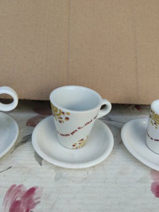 Juego 22 Tazas Café Porcelana