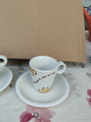 Juego 22 Tazas Café Porcelana