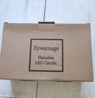 Set 3 Candele LED Blu e Bianche