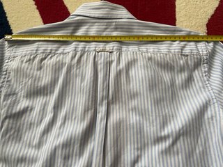 Camisa Emidio Tucci Rayas Azules Talla L