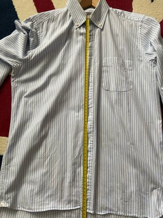 Camisa Emidio Tucci Rayas Azules Talla L