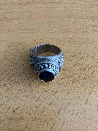 Anillo Marines Paladio Azul Estrella Teniente