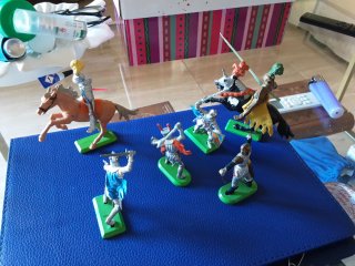 Lote Figuras Britains Medievales Caballeros