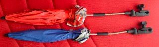 Sedie/Sdraio con ombrellini per Mare o Giardino