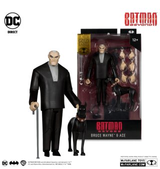 Action figure di Bruce Wayne e Ace di Batman Beyond