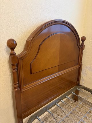 Cama individual madera 90cm + somier