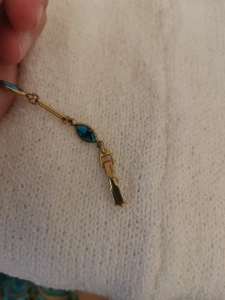 Pulsera Vintage Turquesa y Dorada