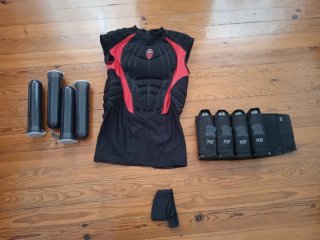 Equipamento Paintball: Colete e Carregadores