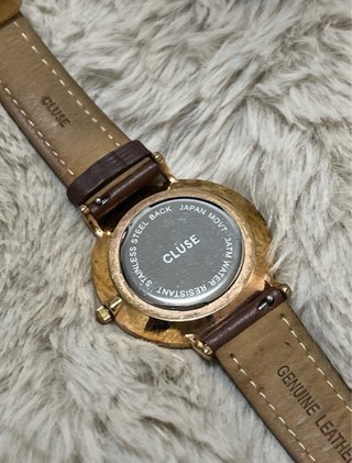 Orologio Cluse Donna Pelle Marrone Oro