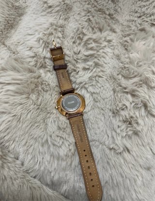 Orologio Cluse Donna Pelle Marrone Oro