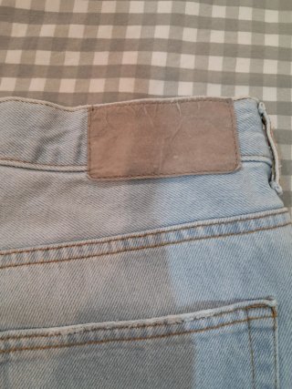 Bermuda vaquera Bershka desgastada
