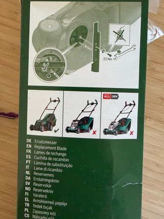 Cuchilla bosch rotak