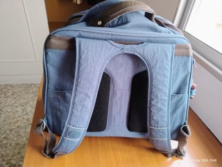 Maletín de trabajo Kipling azul con ruedas