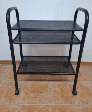 CARRITO MUEBLE AUXILIAR CARRO VINTAGE METAL