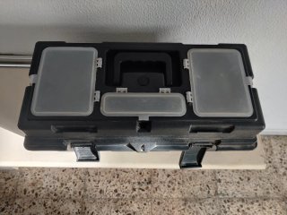 Caja de herramientas de plástico resistente