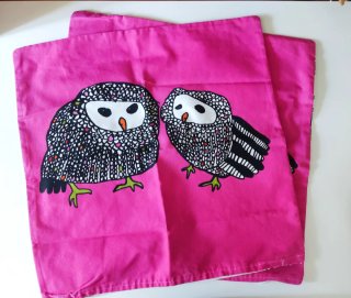 Fundas Cojin IKEA Buhos Rosa 50x50 2 uds