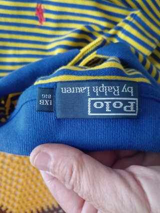 Polo Ralph Lauren Rayas Azul/Amarillo Talla XXL