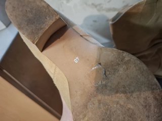 Stivali Camperos Beige Scamosciati