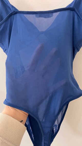 Body Bershka Blu Elettrico