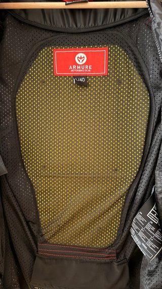 Chaqueta de moto+espaldera