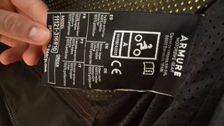 Chaqueta de moto+espaldera