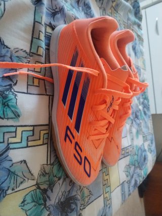 Zapatos Adidas F50 Naranja/Azul Talla 49
