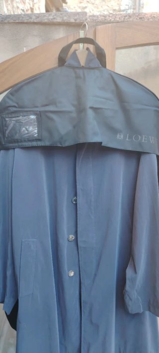 Gabardina Loewe Vintage Talla 54 Azul