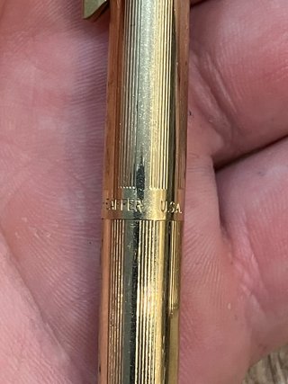 Bolígrafo Sheaffer Chapado Oro Vintage